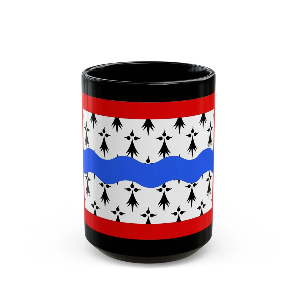 Flag of Haute Vienne France 2 - Black Coffee Mug-15oz-Go Mug Yourself