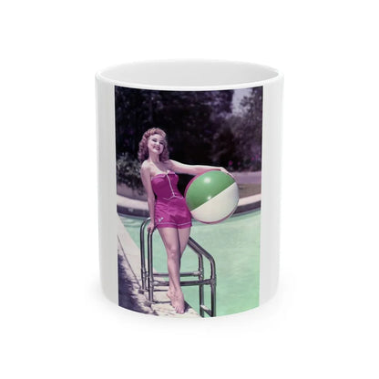 Debra Paget #590 (Vintage Female Icon) White Coffee Mug-11oz-Go Mug Yourself