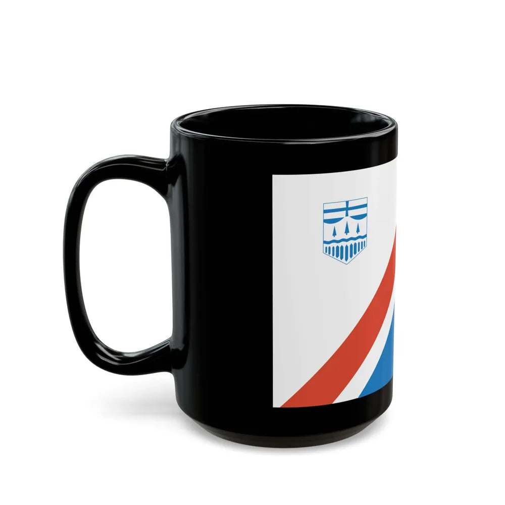 Flag of St Albert Alberta Canada - Black Coffee Mug-Go Mug Yourself