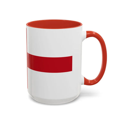 Flag of Genoa Italy - Accent Coffee Mug-Go Mug Yourself