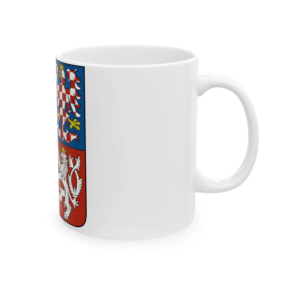 Coat of arms of the Czech Republic - White Coffee Mug-Go Mug Yourself