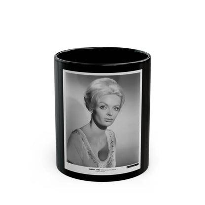 Barbara Steele #51 (Vintage Female Icon) Black Coffee Mug-11oz-Go Mug Yourself