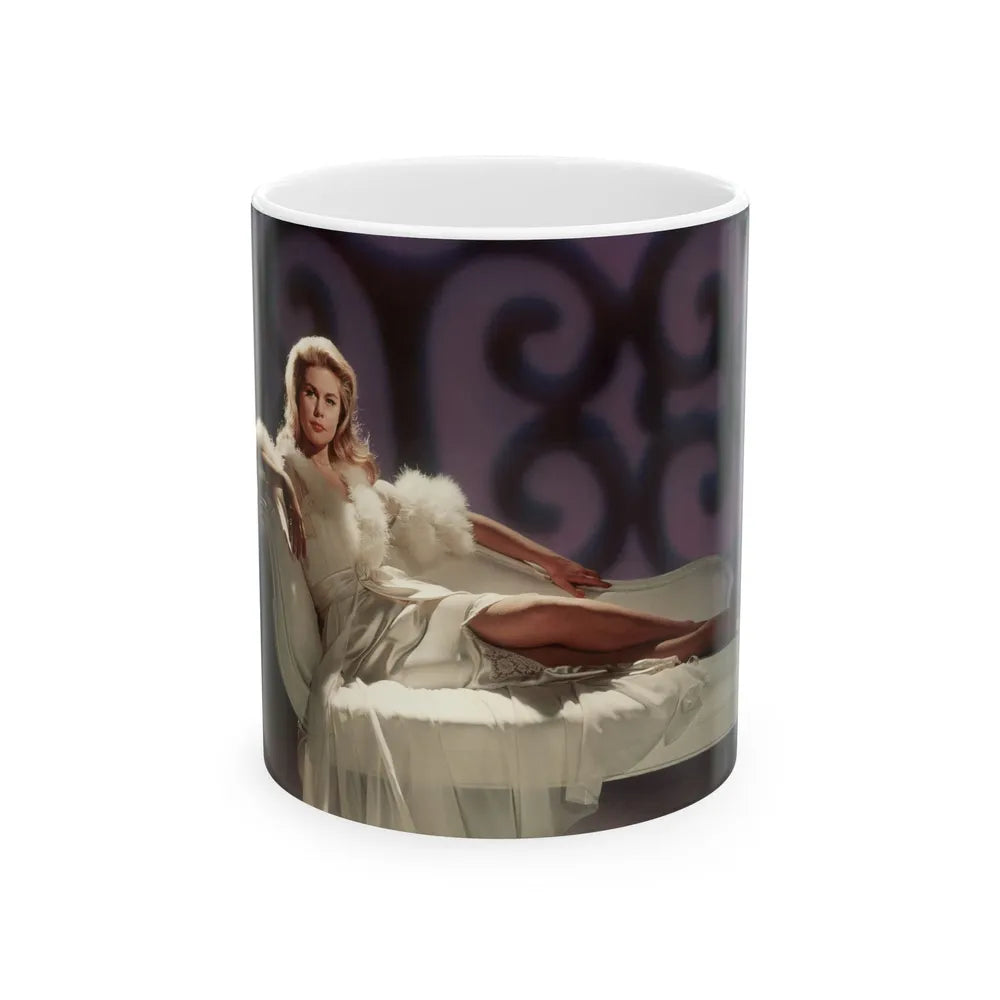 Elizabeth Montgomery #78 1 (Vintage Female Icon) White Coffee Mug-11oz-Go Mug Yourself