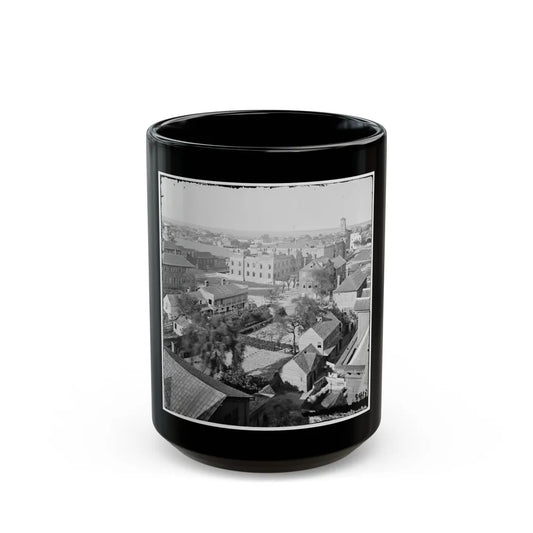 Charleston, S.C. View, From Roof Of Orphan Asylum; The Citadel In Middle Distance (U.S. Civil War) Black Coffee Mug-15oz-Go Mug Yourself