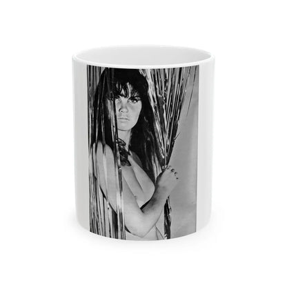 Caroline Munro #254 1 (Vintage Female Icon) White Coffee Mug-11oz-Go Mug Yourself