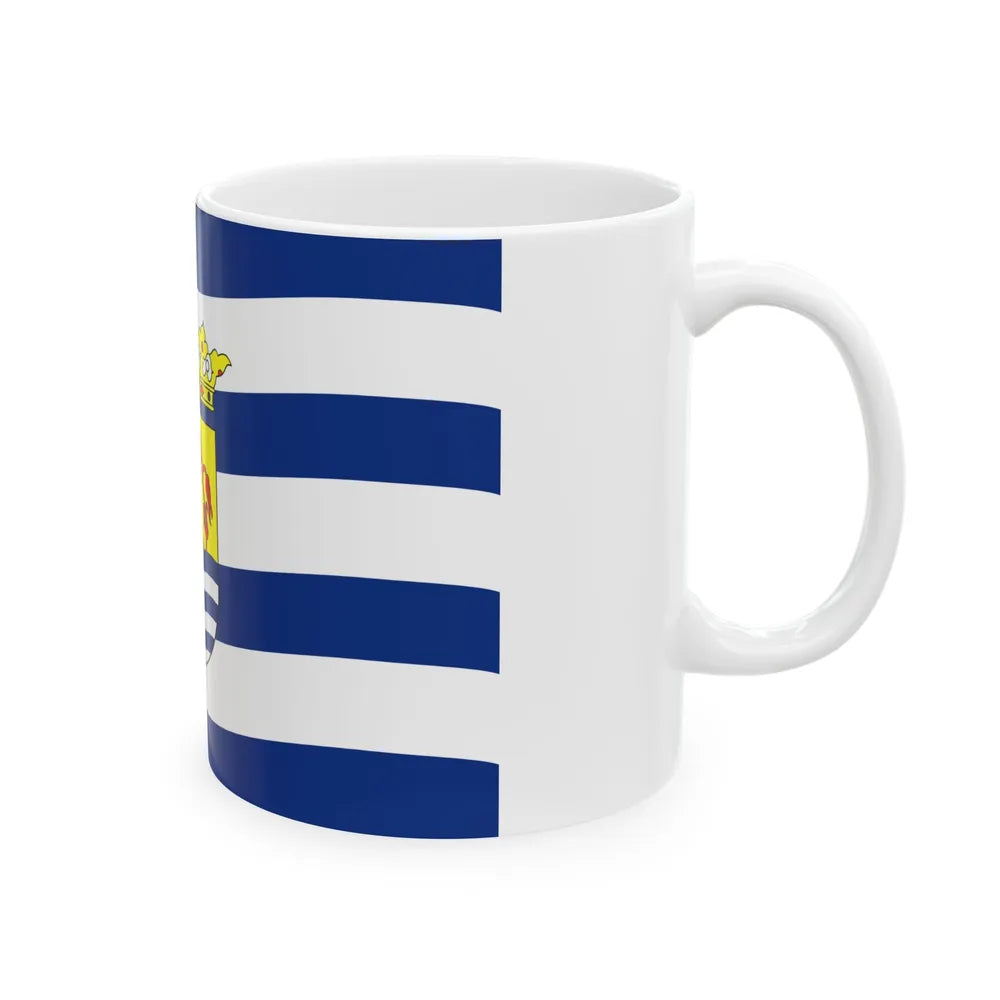 Flag of Zeeland Netherlands - White Coffee Mug-Go Mug Yourself