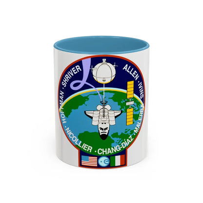 STS 46 (NASA) Accent Coffee Mug-11oz-Light Blue-Go Mug Yourself