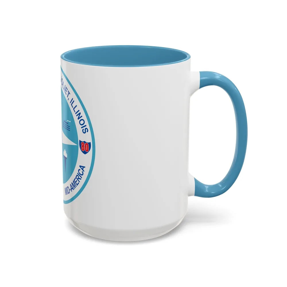 Seal of Joliet Illinois - Accent Coffee Mug-Go Mug Yourself