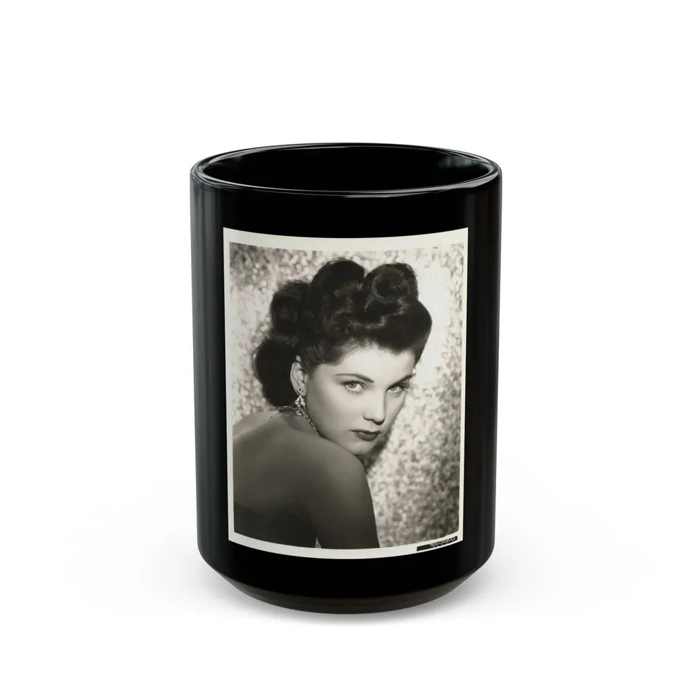 Debra Paget #144 (Vintage Female Icon) Black Coffee Mug-15oz-Go Mug Yourself