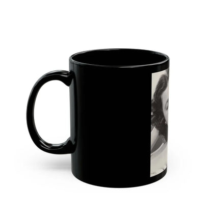 Faith Domergue #172 (Vintage Female Icon) Black Coffee Mug-Go Mug Yourself