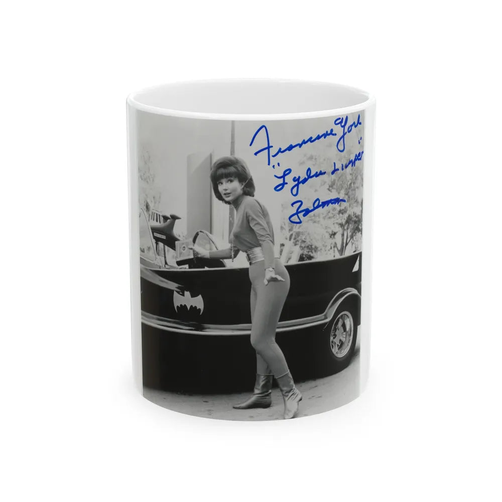 Francine York #09 (Vintage Female Icon) White Coffee Mug-11oz-Go Mug Yourself