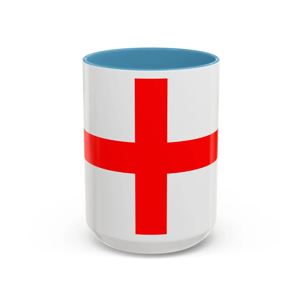 Flag of Alessandria Italy - Accent Coffee Mug-15oz-Light Blue-Go Mug Yourself