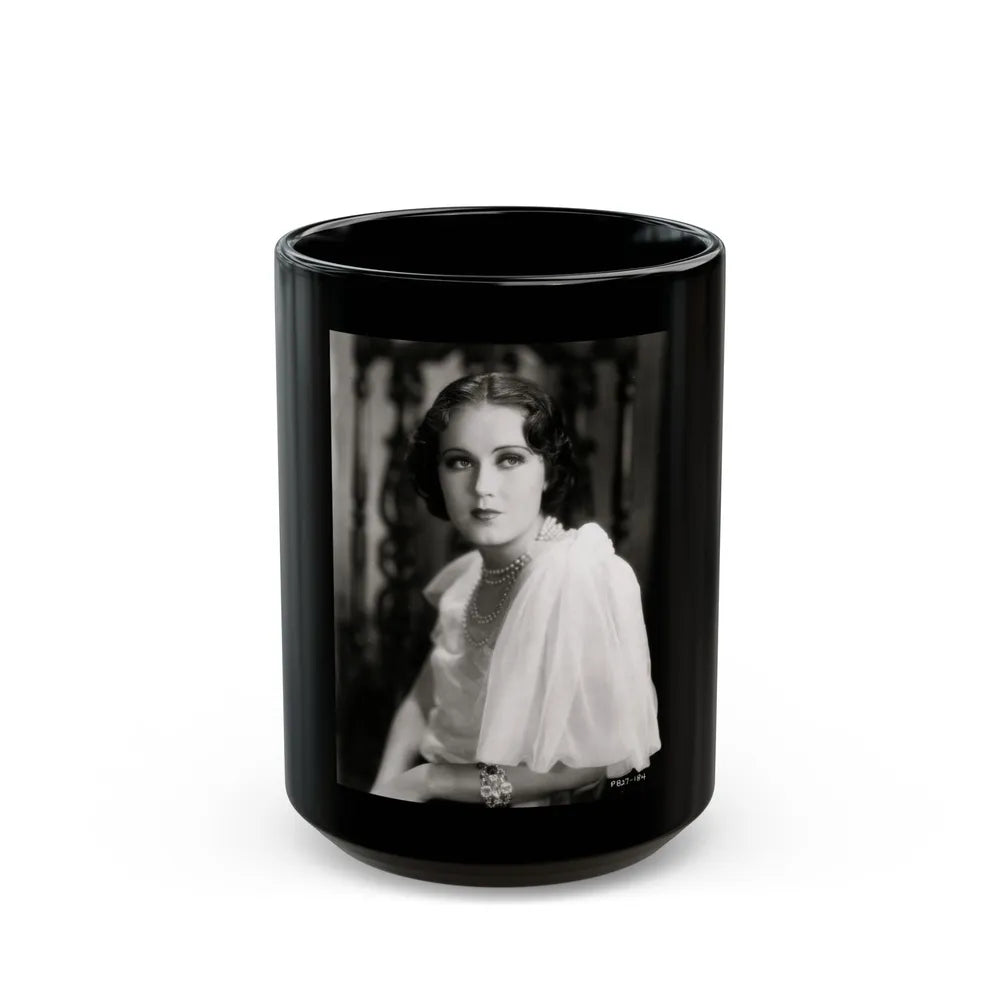 Fay Wray #209 (Vintage Female Icon) Black Coffee Mug-15oz-Go Mug Yourself