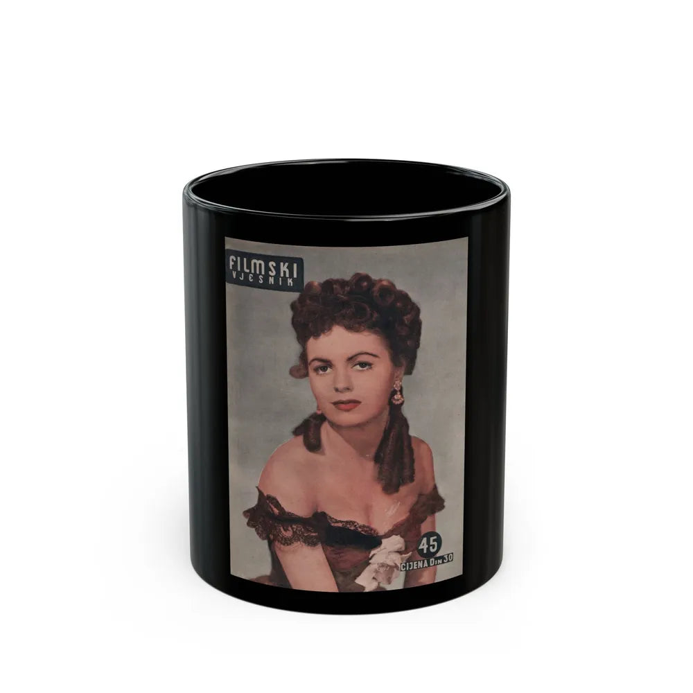 Faith Domergue #176 - Mag. Cover (Vintage Female Icon) Black Coffee Mug-11oz-Go Mug Yourself