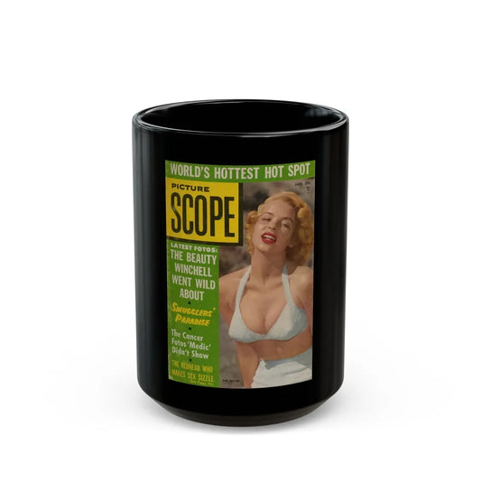 Eve Meyer #09 - Mag. Cover (Vintage Female Icon) Black Coffee Mug-15oz-Go Mug Yourself