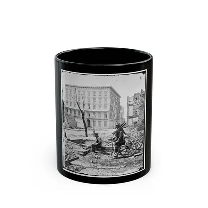 Charleston, S.C. The Mills House, With Adjacent Ruins (U.S. Civil War) Black Coffee Mug-11oz-Go Mug Yourself