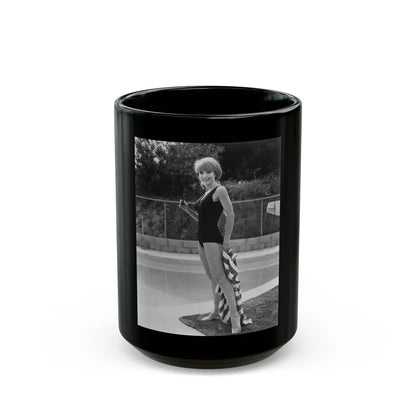 Francine York #182 (Vintage Female Icon) Black Coffee Mug-15oz-Go Mug Yourself