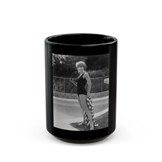 Francine York #182 (Vintage Female Icon) Black Coffee Mug-15oz-Go Mug Yourself