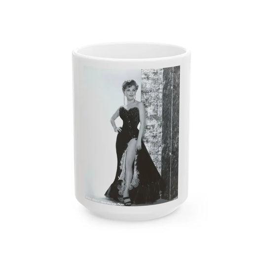 Debra Paget #636 (Vintage Female Icon) White Coffee Mug-15oz-Go Mug Yourself