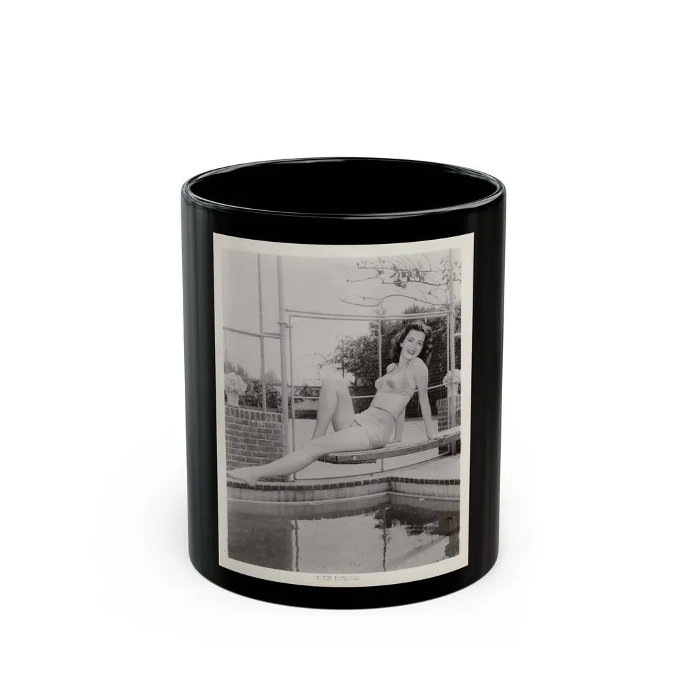 Faith Domergue #73 (Vintage Female Icon) Black Coffee Mug-11oz-Go Mug Yourself