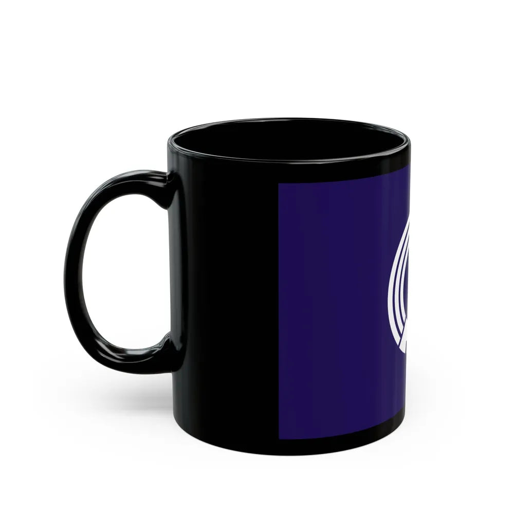 Flag of Mitaka Tokyo Japan - Black Coffee Mug-Go Mug Yourself