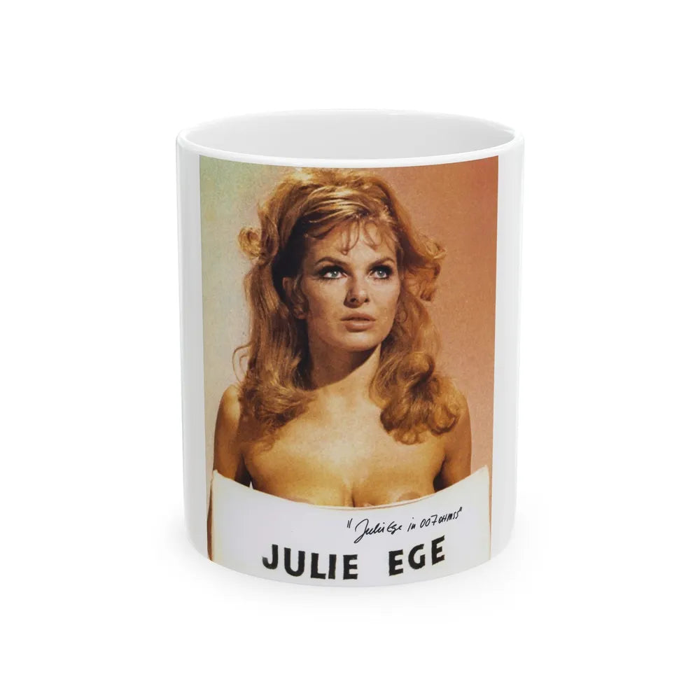 Julie Ege #195 (Vintage Female Icon) White Coffee Mug-11oz-Go Mug Yourself