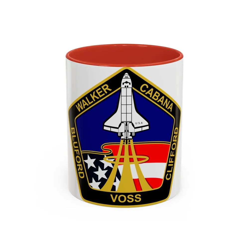 STS 53 (NASA) Accent Coffee Mug-11oz-Red-Go Mug Yourself