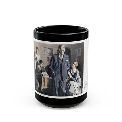 Courage On Request, McCall's magazine, February 1932 - Black Coffee Mug-15oz-Go Mug Yourself