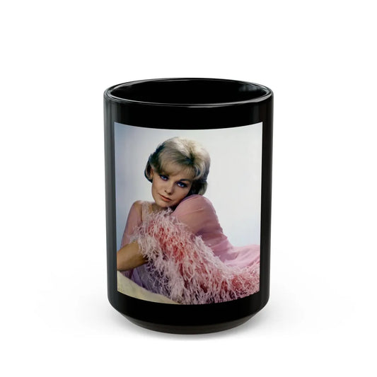 Kim Novak #248 (Vintage Female Icon) Black Coffee Mug-15oz-Go Mug Yourself