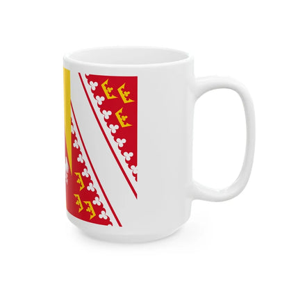 Flag of Grand Est France 2 - White Coffee Mug-Go Mug Yourself