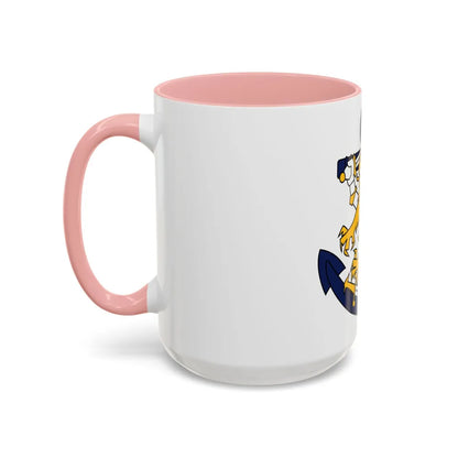 Coat of Arms of Finnish Navy - Accent Coffee Mug-Go Mug Yourself