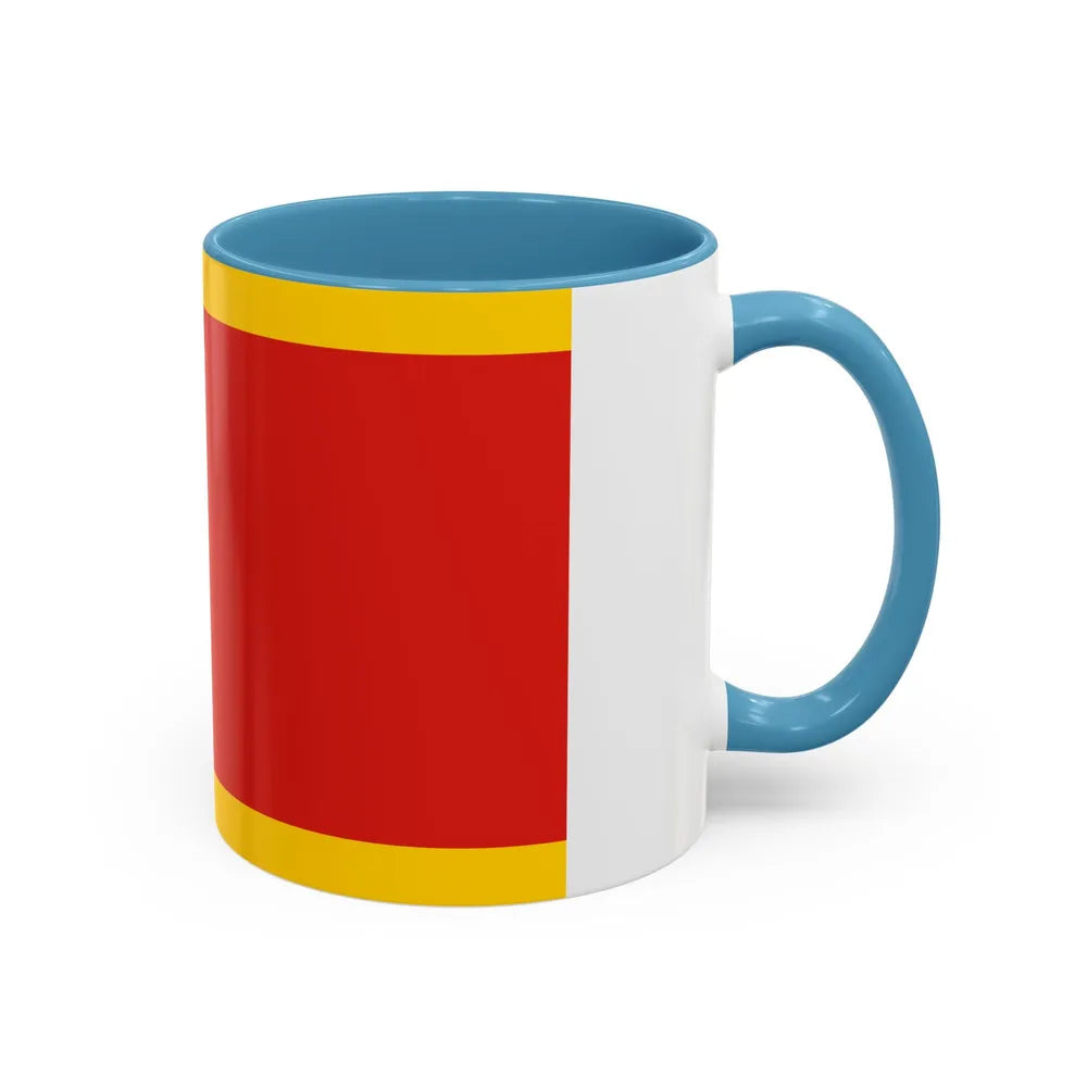 Flag of Kielce Poland - Accent Coffee Mug-Go Mug Yourself