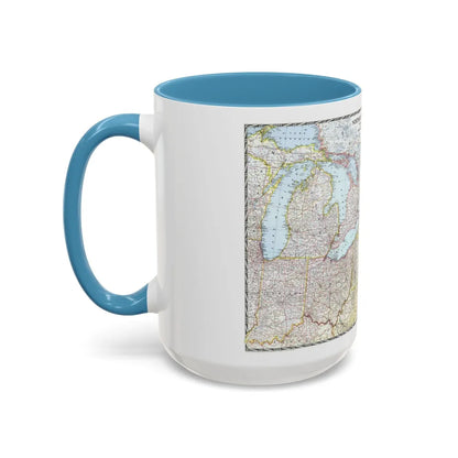 USA - Northeastern (1945) (Map) Accent Coffee Mug-Go Mug Yourself