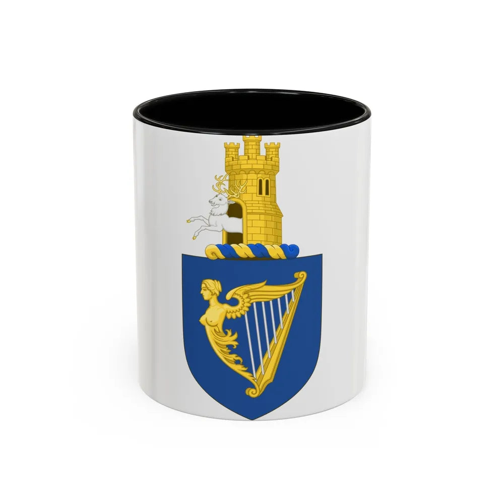 Royal arms of Ireland - Accent Coffee Mug-11oz-Black-Go Mug Yourself