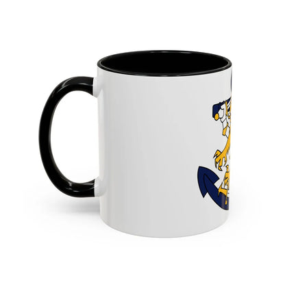 Coat of Arms of Finnish Navy - Accent Coffee Mug-Go Mug Yourself