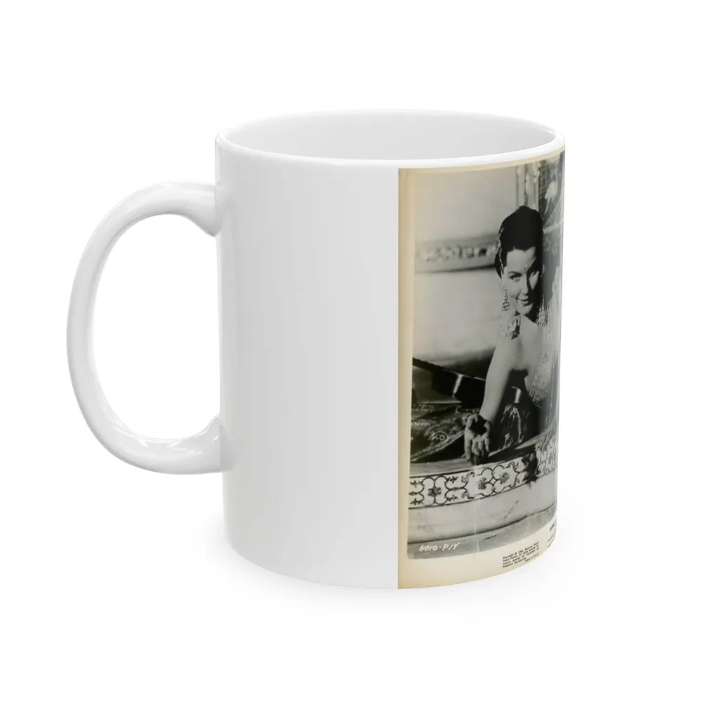 Debra Paget #420 (Vintage Female Icon) White Coffee Mug-Go Mug Yourself