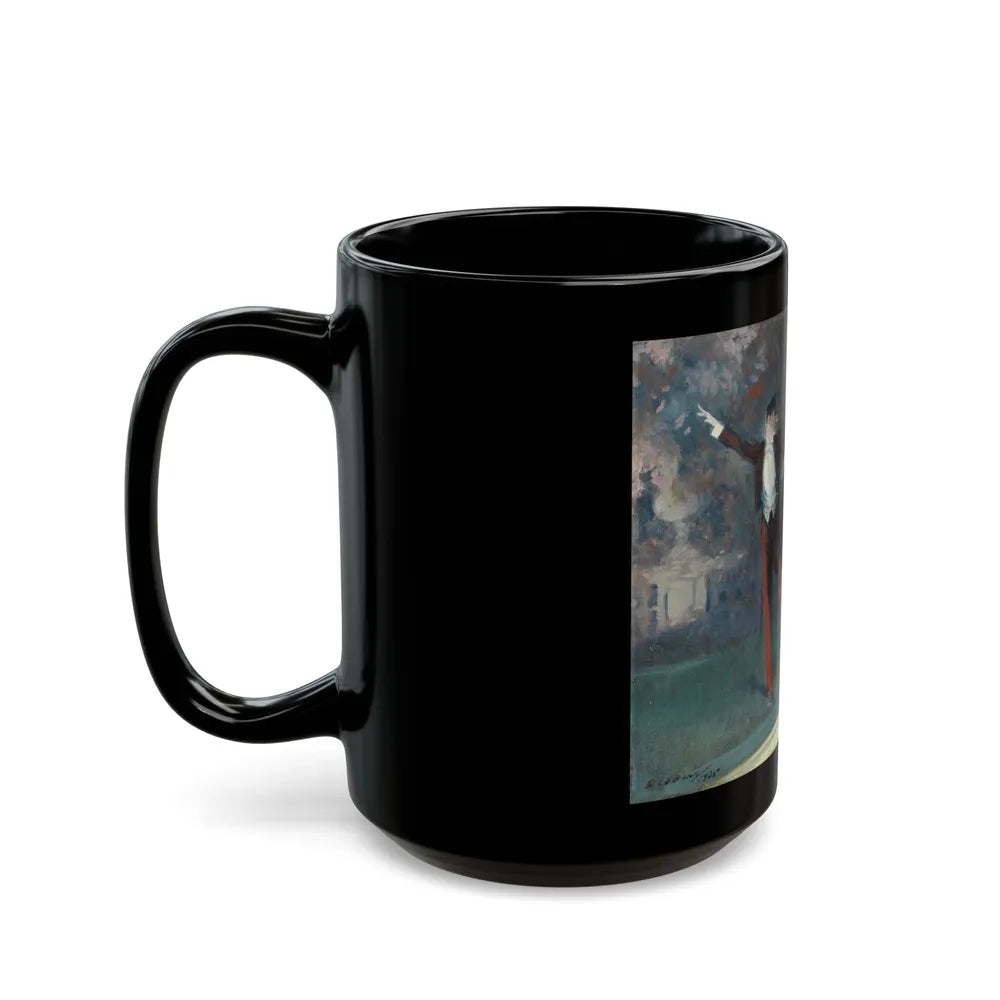 Curtain Call, 1925 - Black Coffee Mug-Go Mug Yourself