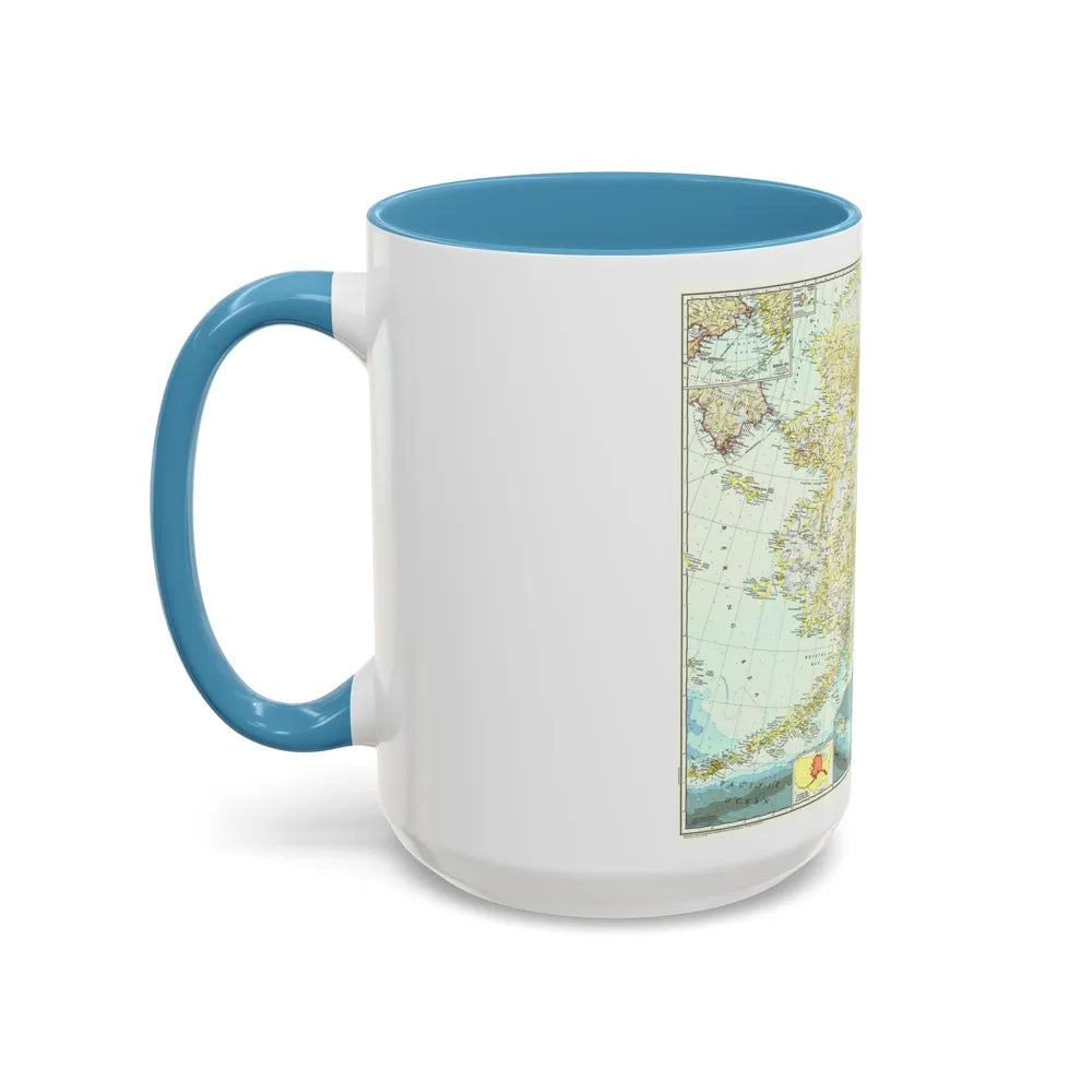 USA - Alaska (1956) (Map) Accent Coffee Mug-Go Mug Yourself