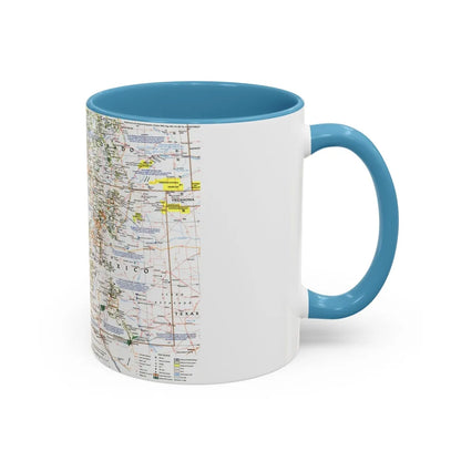 USA - Southwest (1992) (Map) Accent Coffee Mug-Go Mug Yourself