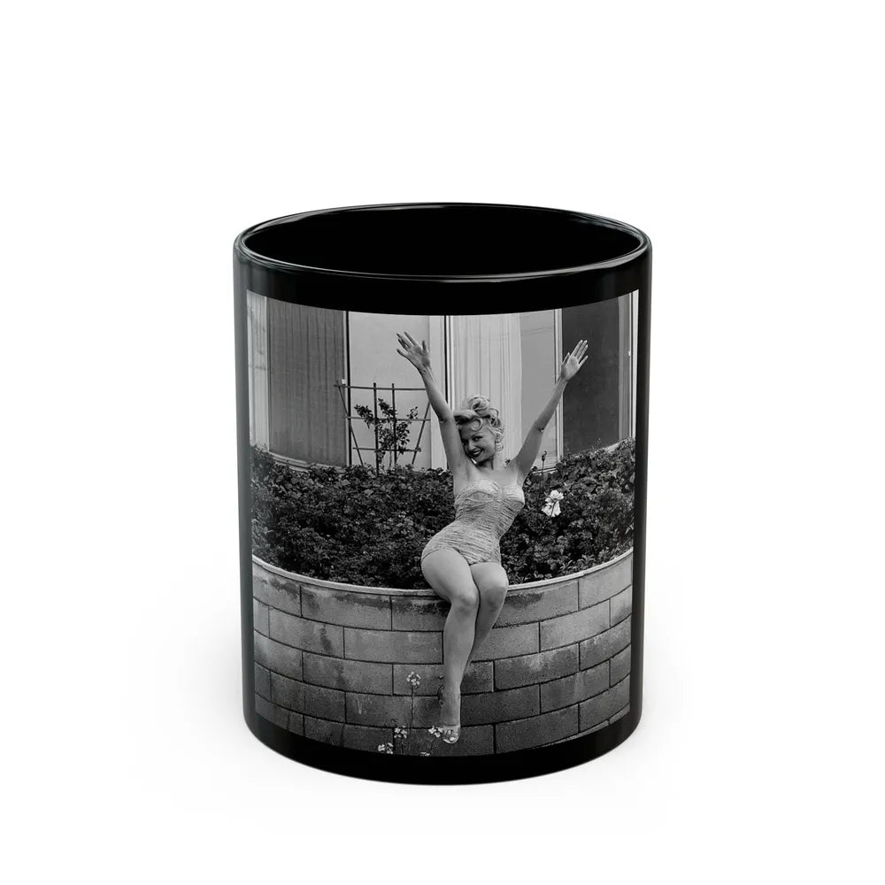 Greta Thyssen #72 (Vintage Female Icon) Black Coffee Mug-11oz-Go Mug Yourself