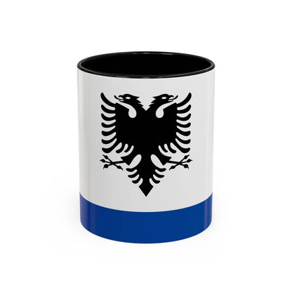 Government Ensign of Albania - Accent Coffee Mug-11oz-Black-Go Mug Yourself