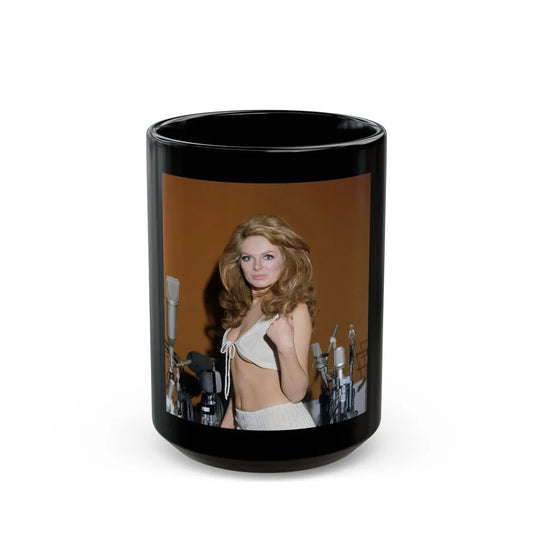 Julie Ege #220 (Vintage Female Icon) Black Coffee Mug-15oz-Go Mug Yourself