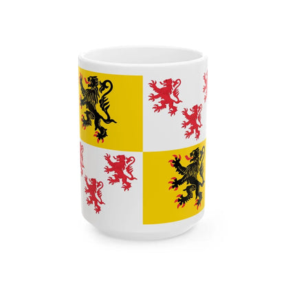 Flag of Hauts de France France 2 - White Coffee Mug-15oz-Go Mug Yourself