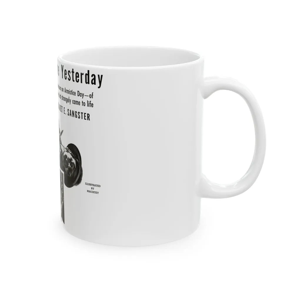 Day Before Yesterday, Liberty magazine, November 12, 1938 - White Coffee Mug-Go Mug Yourself