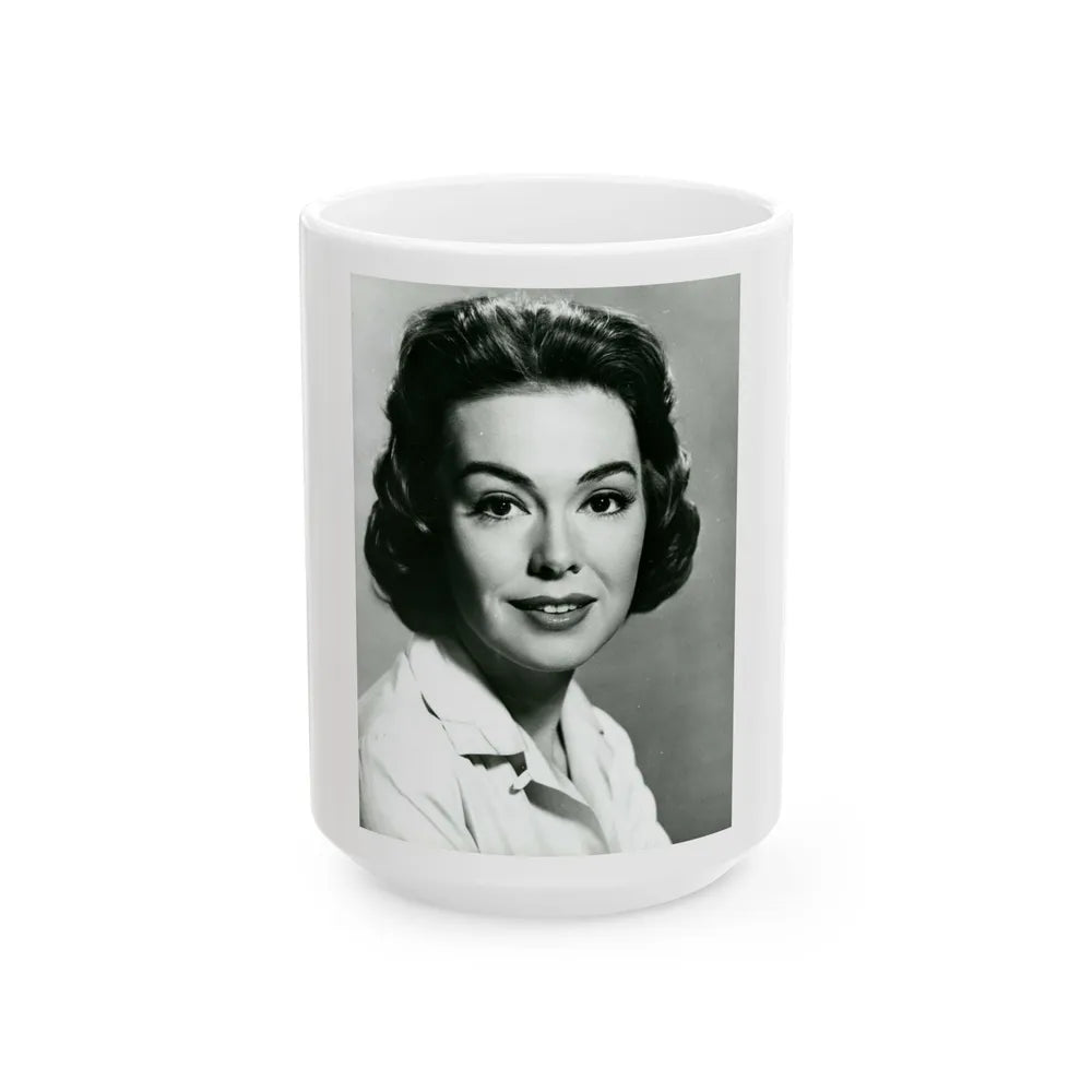 Barbara Rush #259 (Vintage Female Icon) White Coffee Mug-15oz-Go Mug Yourself