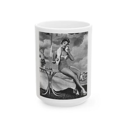 Kim Novak #213 (Vintage Female Icon) White Coffee Mug-15oz-Go Mug Yourself