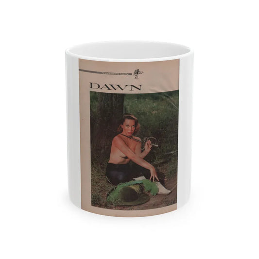 Dawn Richard #61 - [Pages 18] Including Pages 1 of 3 with, 1 Color Photo Cavalier Mag. Feb. '59 (Vintage Female Icon) White Coffee Mug-11oz-Go Mug Yourself