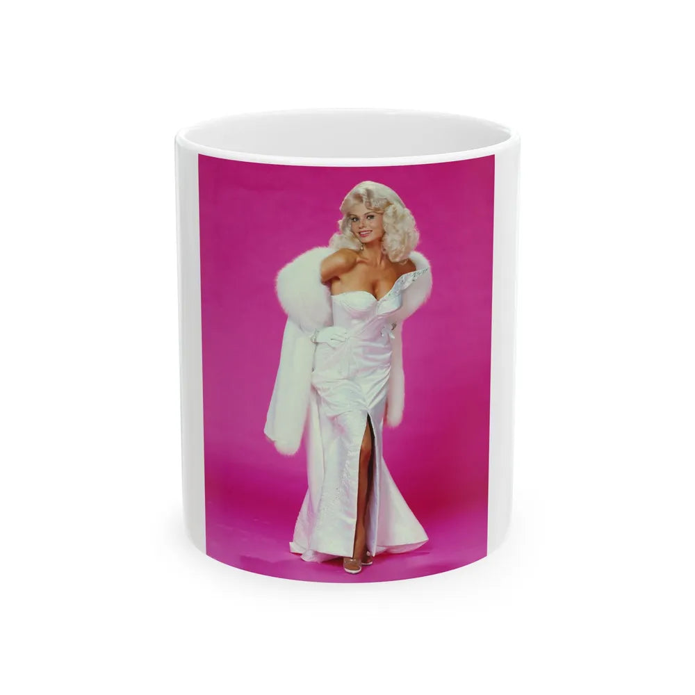 Loni Anderson #64 (Vintage Female Icon) White Coffee Mug-11oz-Go Mug Yourself