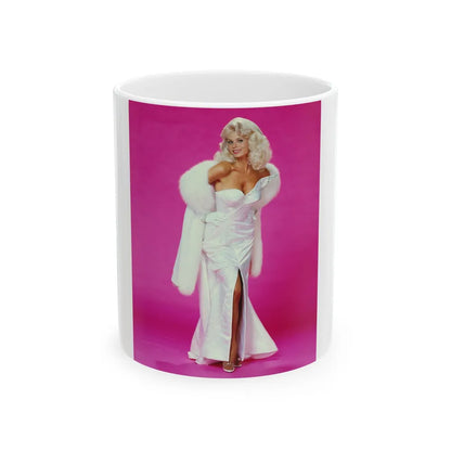 Loni Anderson #64 (Vintage Female Icon) White Coffee Mug-11oz-Go Mug Yourself