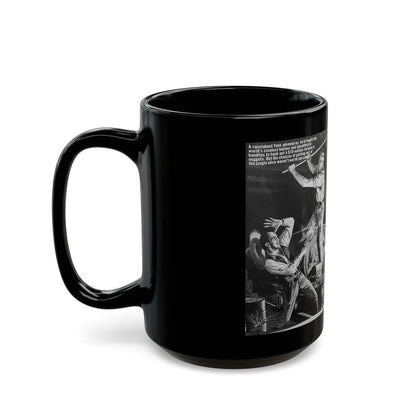 Boss of Brazil's Wildest Goldtown, For Men Only, June 1965 - Black Coffee Mug-Go Mug Yourself